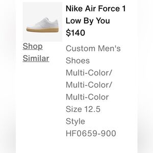 Nike Air Force 1 Low Custom Black White Tan